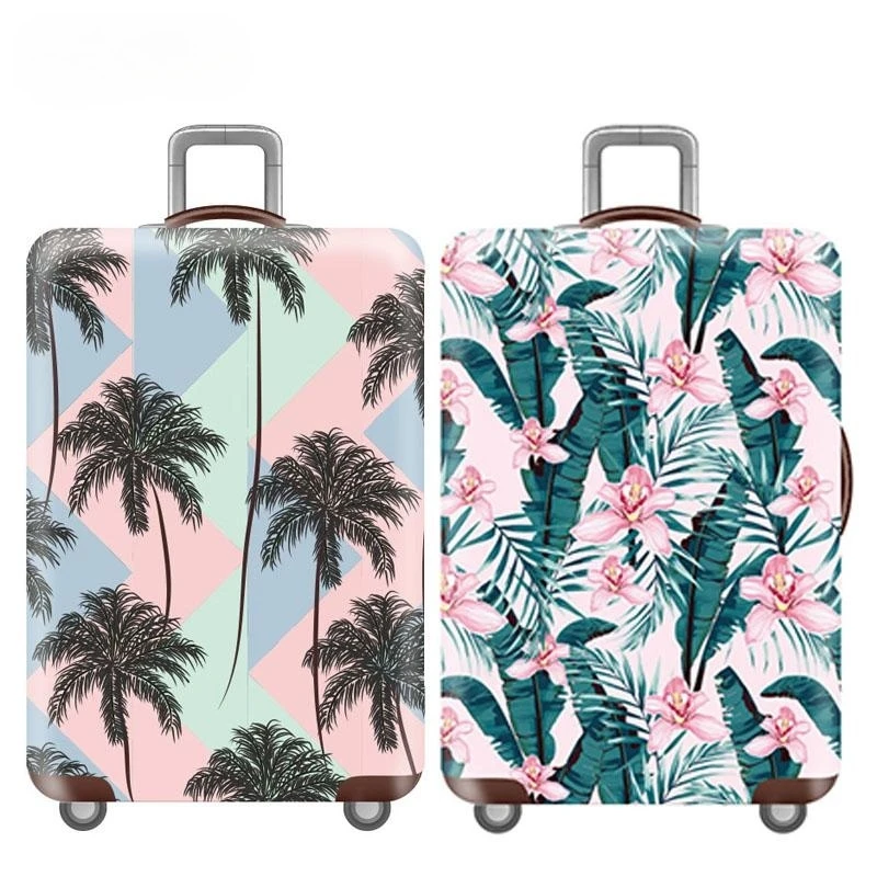 

Новинка Эластичный Защитный чехол для багажа с цветами Модный чехол для багажа унисекс для чемодана диагональю 18-32 дюйма аксессуары для путешествий
