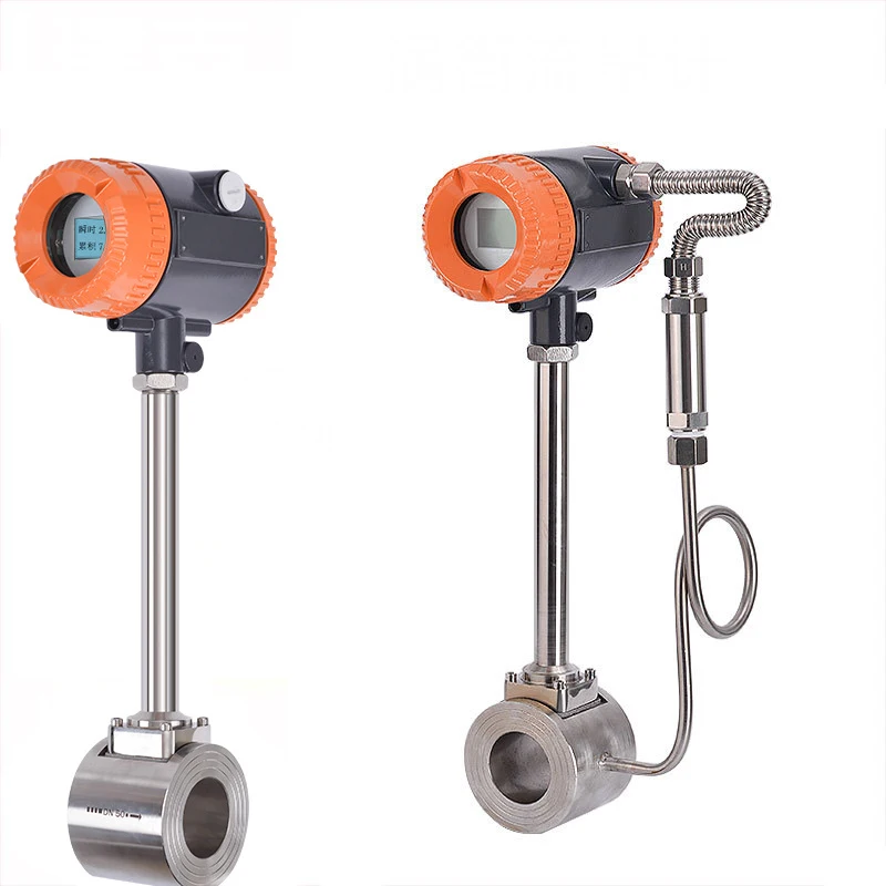 

Digital Display Compressed Air Flow meter Clamped Gas Liquid Vapor Flow meter Vortex Flowmeters