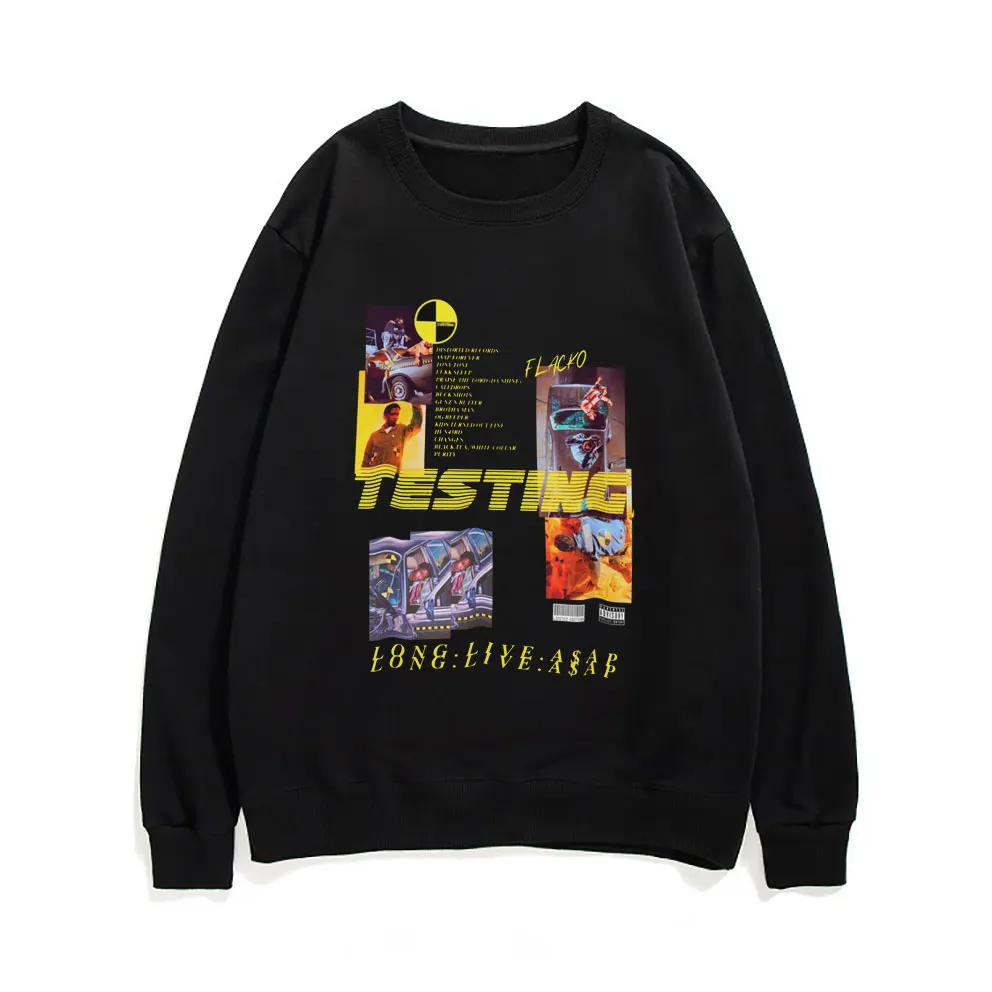 

Awesome Rapper Asap Rocky Graphic Print Sweatshirt Men Women Fashion Loose Sweatshirts Hip Hop Oversized Pullover Man Pullovers