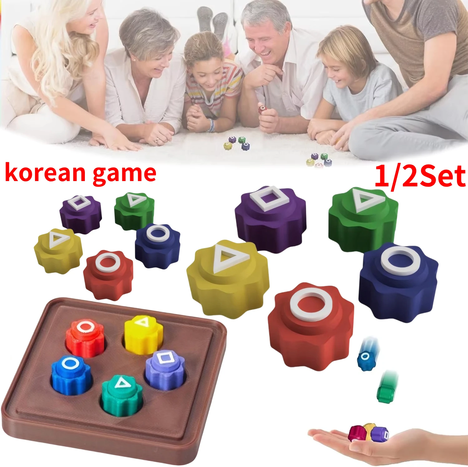 Фото 5/10 корейских игровых костей Gonggi Jack Stone Pebbles, набор забавных традиционных игр Gonggi, тренировочная настольная игра для координации рук и глаз №1