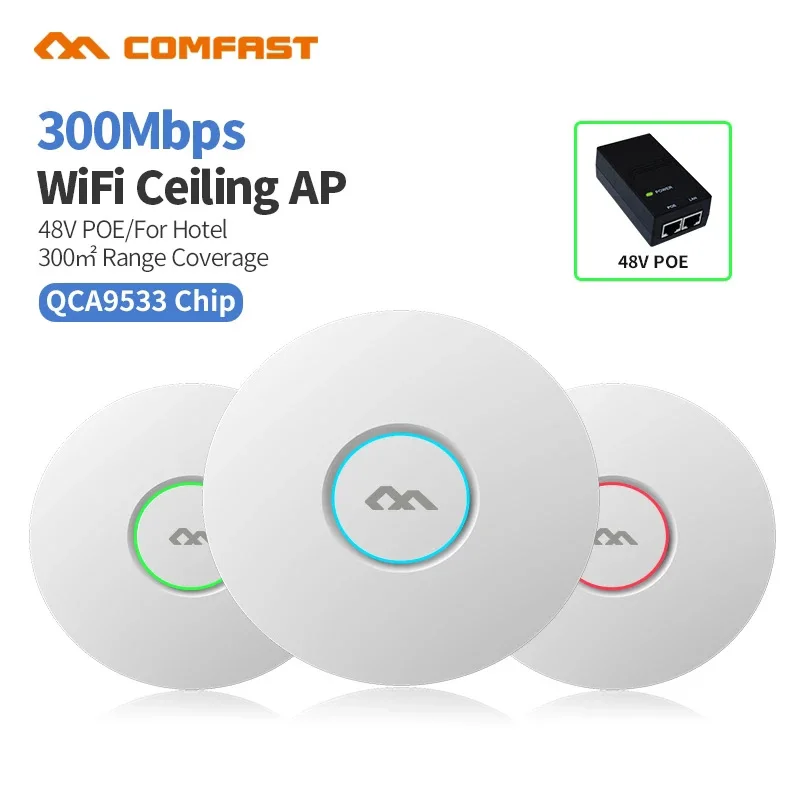 

Новая Компактная Беспроводная потолочная Wi-Fi панель 300M 802.11b/G/N QCA9533, корпоративная Wi-Fi система AP 48V POE OPEN DDWRT Access