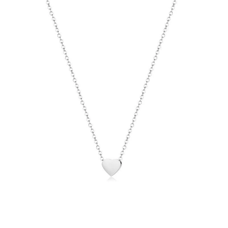 Индивидуальная гравировка с буквами в форме сердца крошечная модная подвеска из