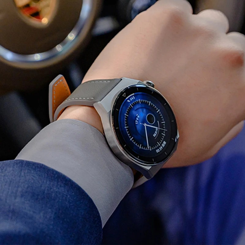 22mm Huawei Original Leather Strap For Huawei Gt3 Pro Watch Silicone Watchband for Huawei Gt3 Gt 2 Pro Watch Band For Man Women