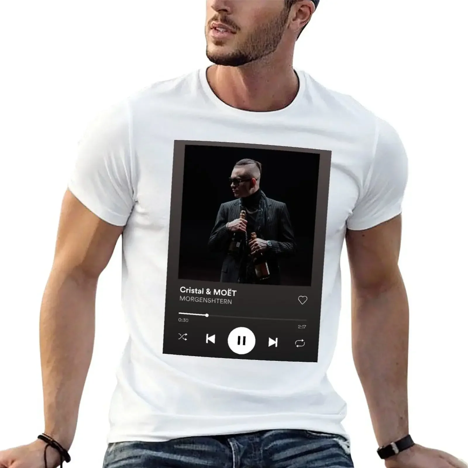 Футболка Morgenshtern - Cristal &amp МОЁТ милая одежда быстросохнущие футболки с графикой