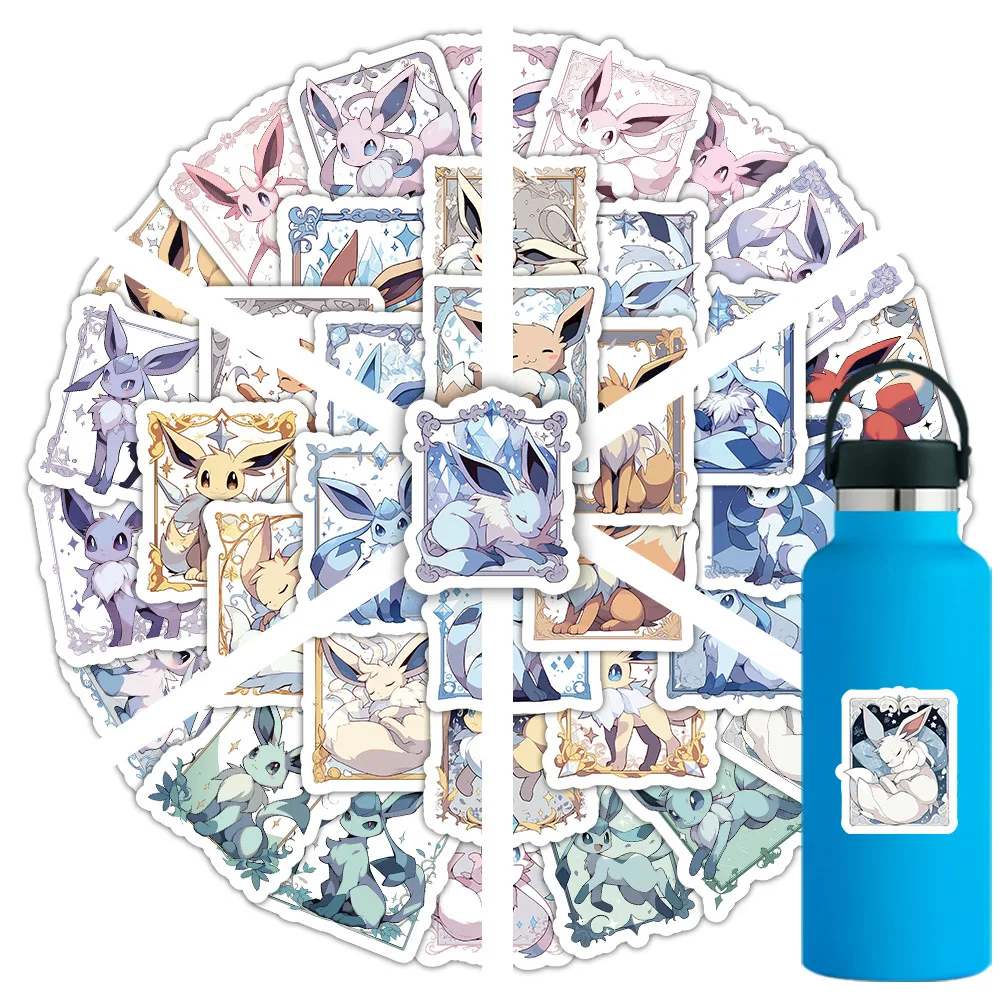 10/30/48 шт. милые карты Eevee аниме наклейки Покемон граффити ноутбук мотоцикл