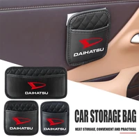 car back seat storage bag pu leather organizer paste pocket for daihatsu d base d r pico copen sirion yrv universal accessories