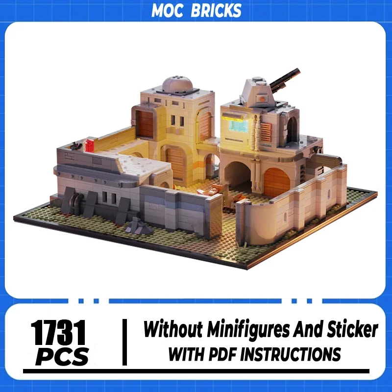 Звездный фильм Moc строительные кирпичи солдат бункер базовая модель