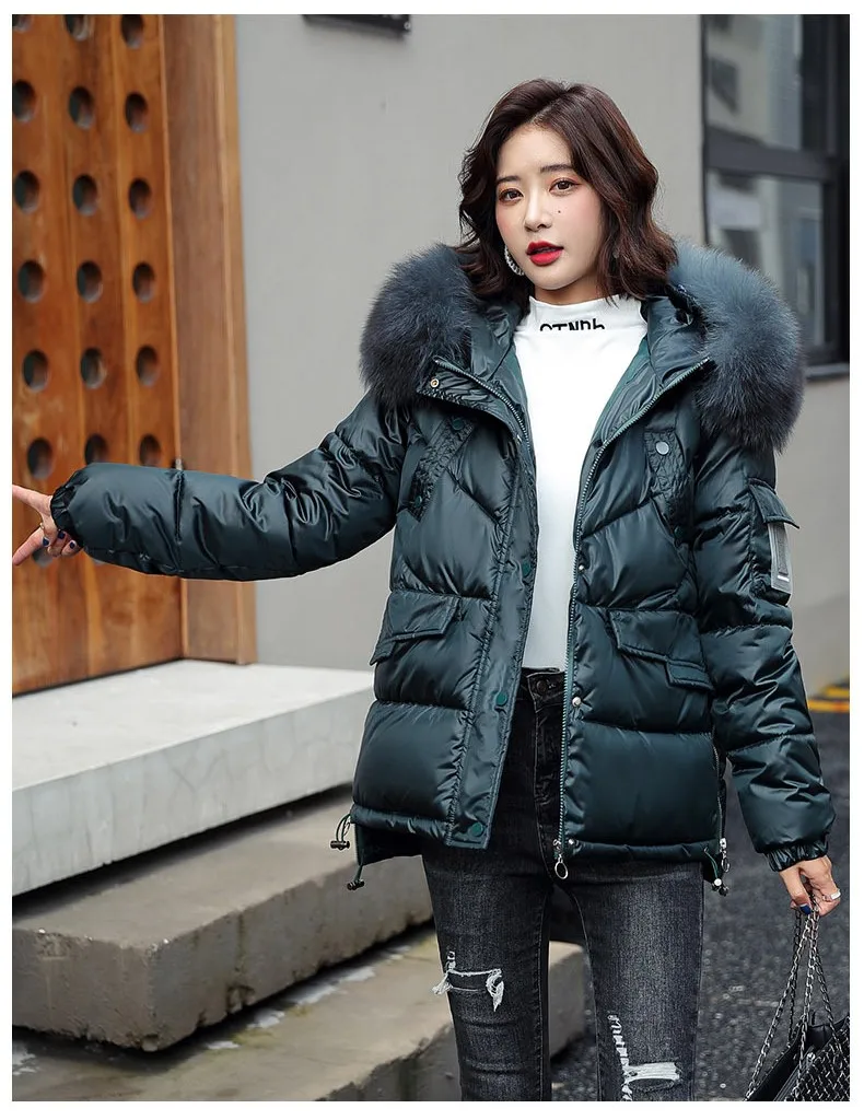 

H024 2022 осенне-зимняя куртка, женское утепленное пальто с хлопковой подкладкой, свободный пуховик большого размера, верхняя одежда, повседнев...