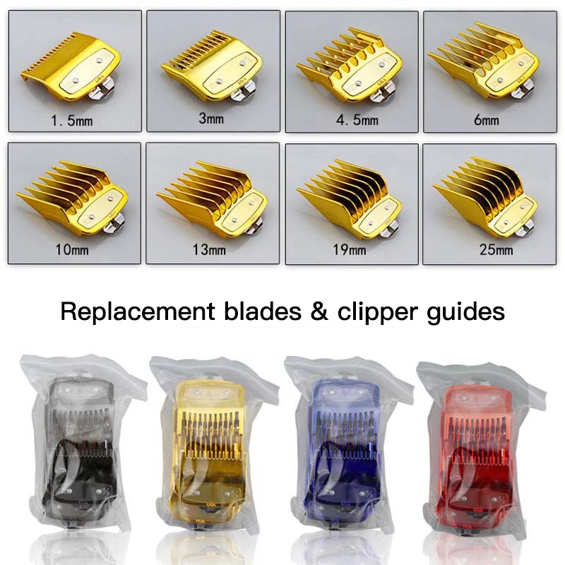 8pcs universal hair clipper limit comb guide attachment set for wahl clippers hair clipper combs hair cutting guide comb