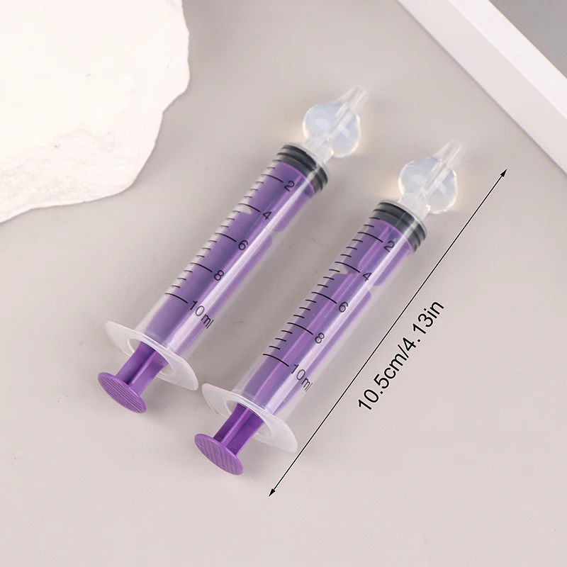 2 шт. детский силиконовый шприц для чистки носа 10 мл