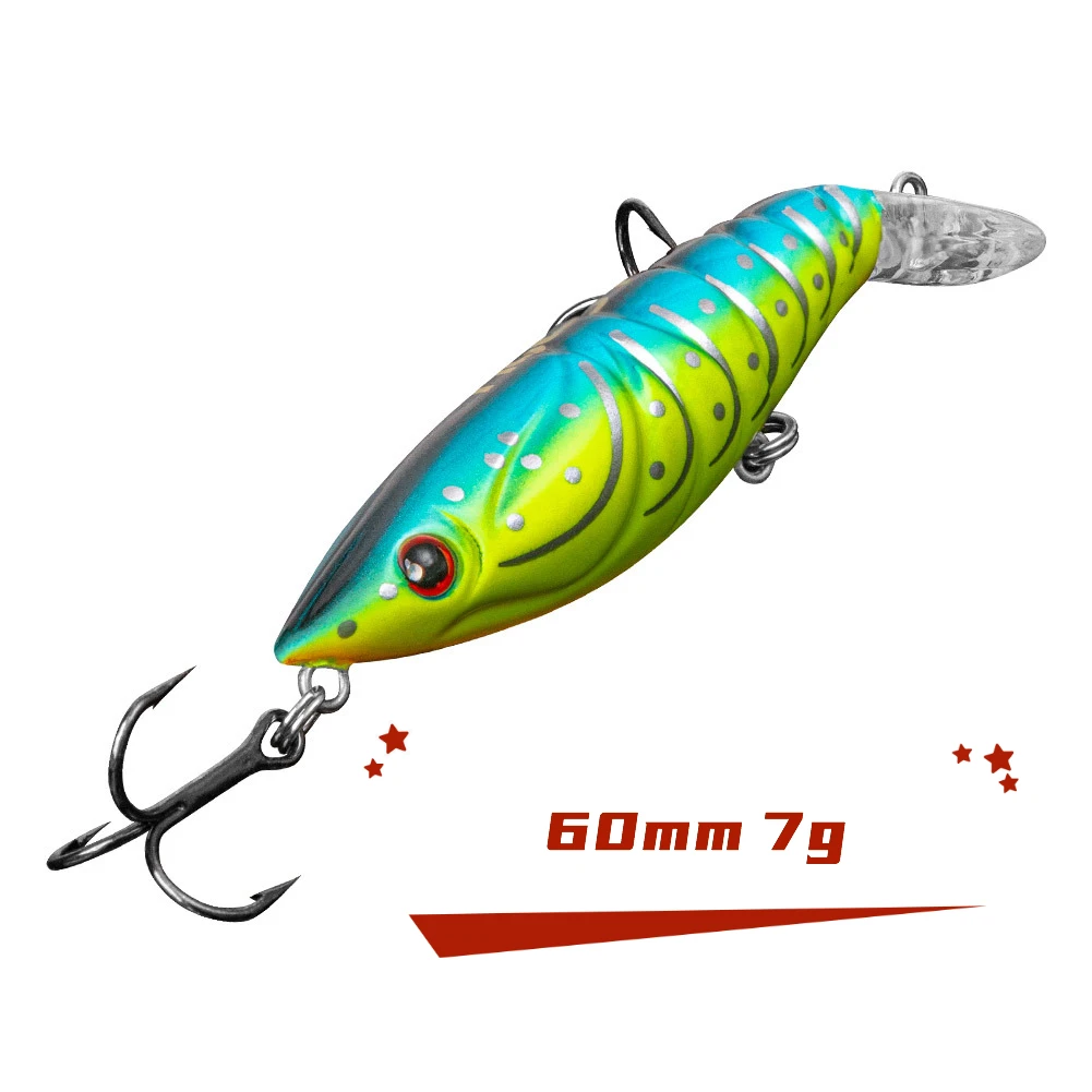 

Shrimp Minnow Fishing Lures 60mm 7g Floating Wobbler Jerkbaits Artificial Hard Bait For Carp