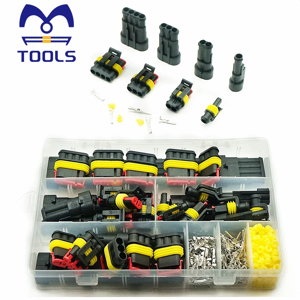 

Waterproof Car Electrical Connector Terminals Automotive Electrical Wire Connector Plug Kit 1/2/3/4 Pin Connectors Male&Female