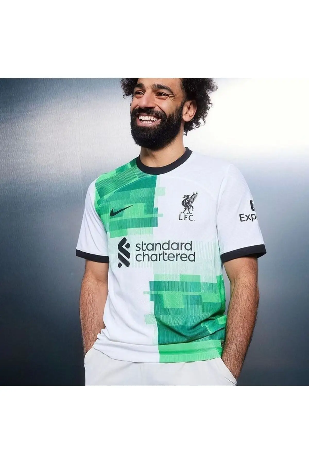 

M. Salah 23-24 New Season White Jersey Team Jersey Sportswear Unisex Jersey Any Size