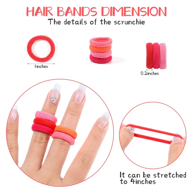 20/50pcs Kids Elastic Hair Bands Girls Sweets Scrunchie Rubber Band for Children Hair Ties Clips Headband Baby Hair Accessories 6