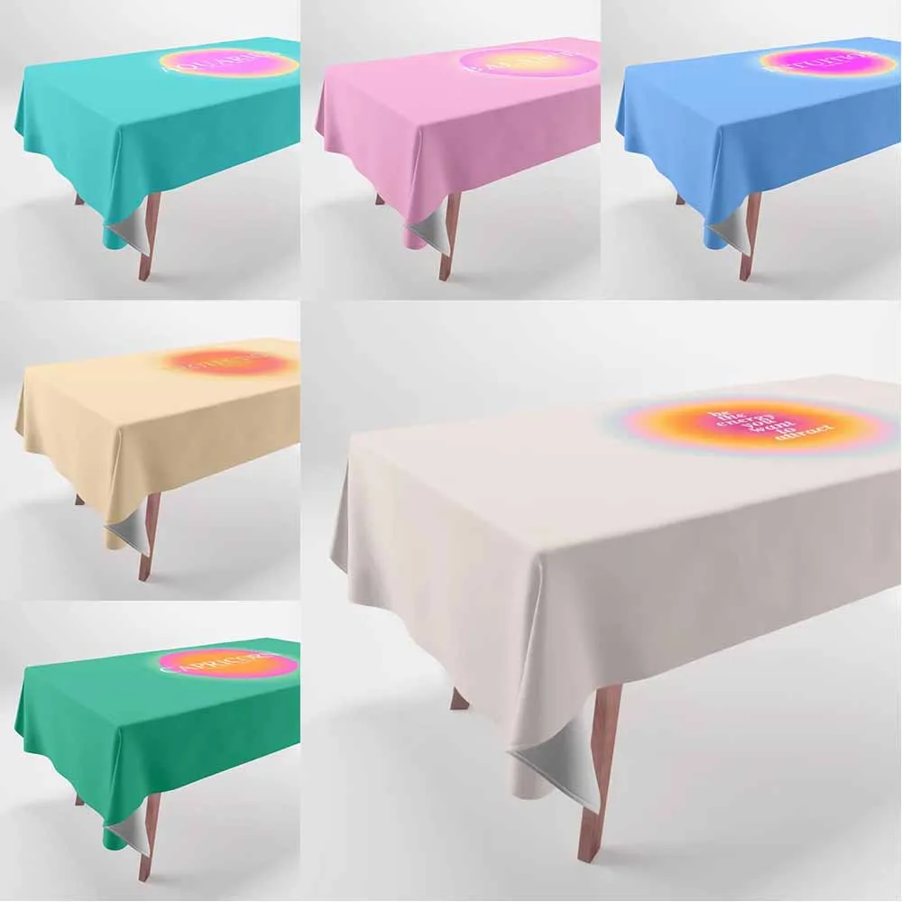 

Nordic Minimalist Pattern Printed Tablecloth Home Decor Rectangular Party Tablecloth Stain Resistant Tablecloth