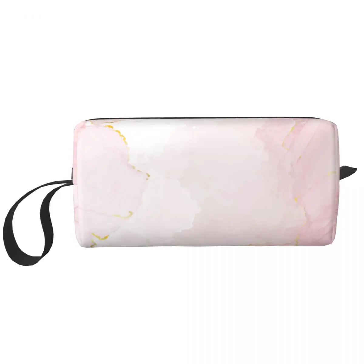 

Пыльная розово-Золотая розовая мраморная косметичка, сумка, косметичка для мужчин и женщин, румяна, розовая, акварельная, жидкая картина, сумки для туалетных принадлежностей