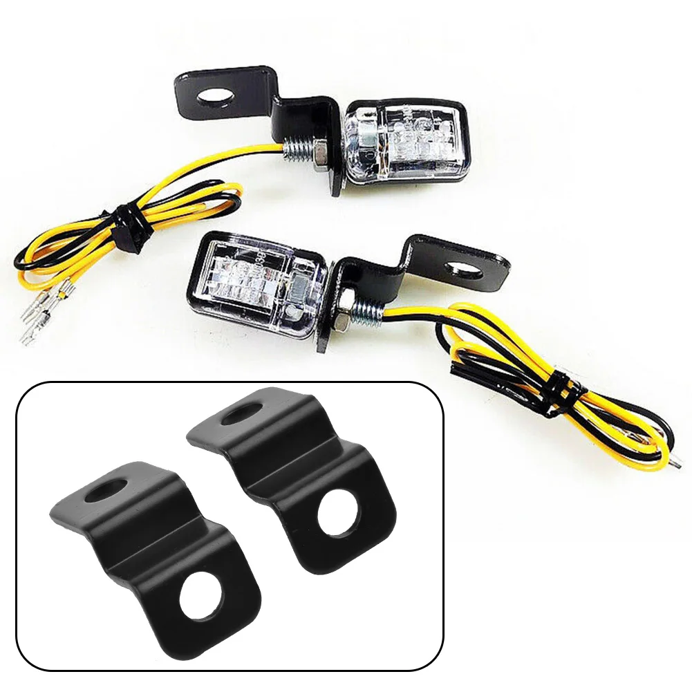 

Only Bracket Indicators Lights Bracket Turn Signal LED Mini Vibration Proof 2 Pcs Accessories Aluminum Alloy Fitting