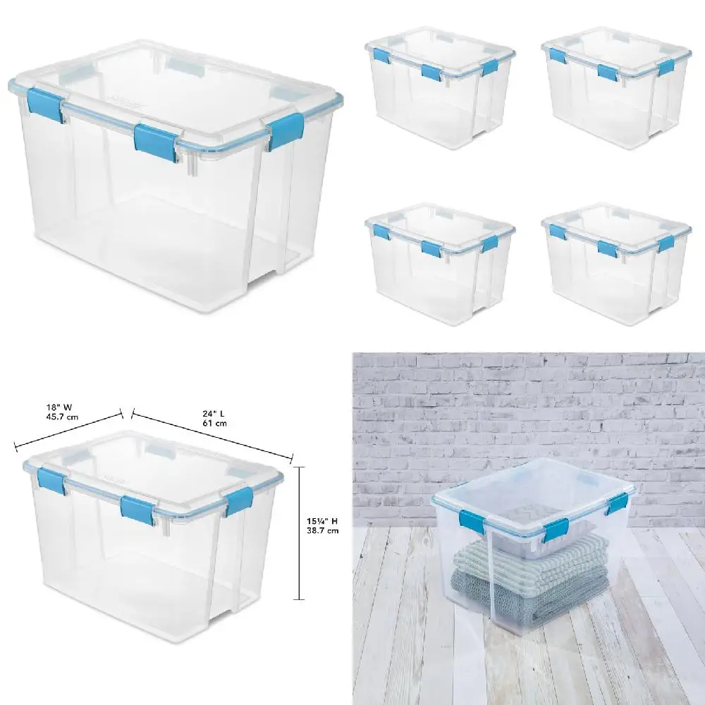 

Durable and Sturdy Waterproof Plastic Blue Aquarium Gasket Box Set, 4 Pieces