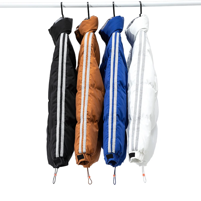 Men Winter Jacket And Coat Thicken Warm Stand Collar Parka Streetwear Outwear