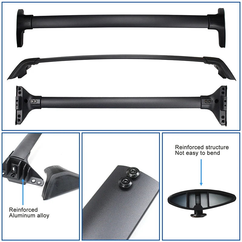 Поперечная рейка на крышу подходящая для 2019 2020 2021 2022 23 Toyota RAV4 RAV 4 алюминиевая