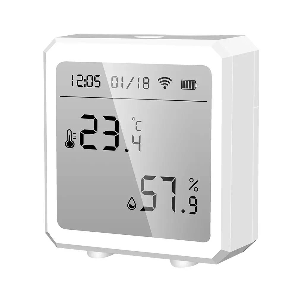 

WIFI Temperature Humidity Sensor Indoor Hygrometer Thermometer Detector Smart Life Remote Control Support Alexa Google