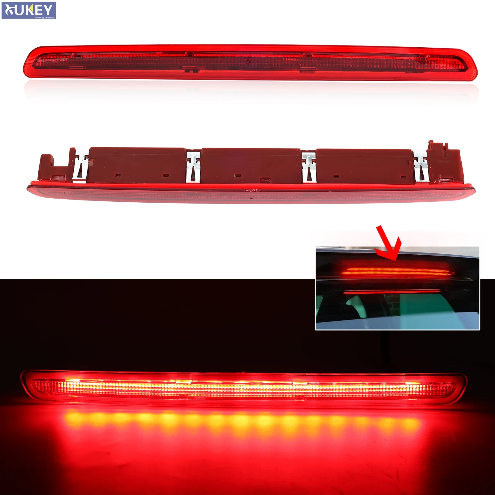 

Автомобильный светодиодный третий стоп-сигнал для VW Multivan TRANSPORTER T6 16-21, задний фонарь с высоким креплением, стоп-сигнал, 3-й стоп-сигнал