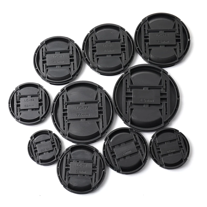 

High-quality 40.5mm 49mm 52mm 55mm 58mm 62mm 67mm 72mm 77mm 82mm Center Pinch Snap-on Cap Cover Camera Lens