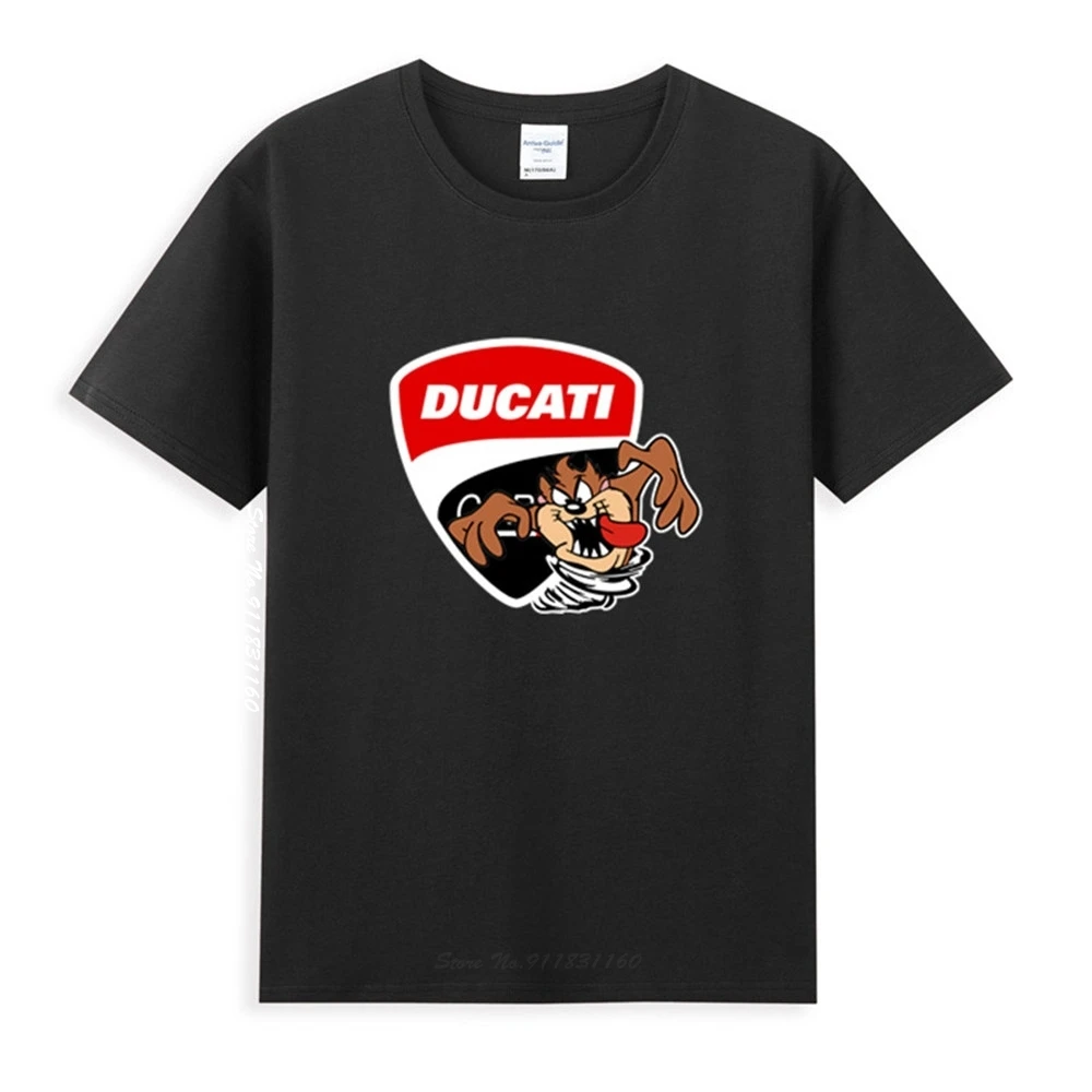

DUCATI Motorcycle Demon Corse Logo Classic Black T-Shirt Newest Summer Men's Short Sleeve Popular Tees Shirt Tops Novel Unisex