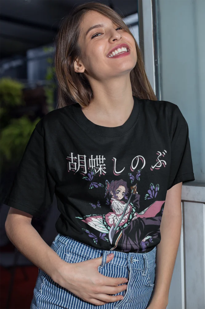 Футболка Shinobu Kocho футболка с насекомыми и хаширой столбами KNY рассеивателем