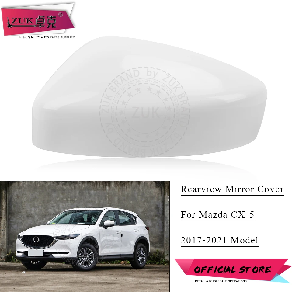 

Car Accessories Wing Rear View Side Mirror Cover Door Outer Rearview Housing Cap For Mazda CX5 CX-5 KF 2017 2018 2019 2020 2021