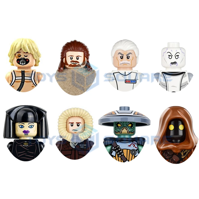 

HEROCROSS The Skywalker Qui Gon Jinn Wulff Asajj Ventress Unduli Han Solo Embo Jawa Model Blocks MOC Bricks Set Gifts Toys