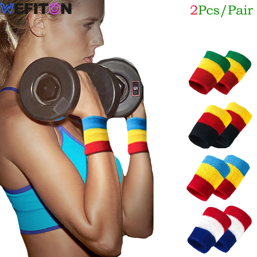 

1Pair Sports National Flag Wrist Wrap Multi Colors Sports Wristband for Basketball,Wrist Sweatbands Breathable for Arthritis Gym