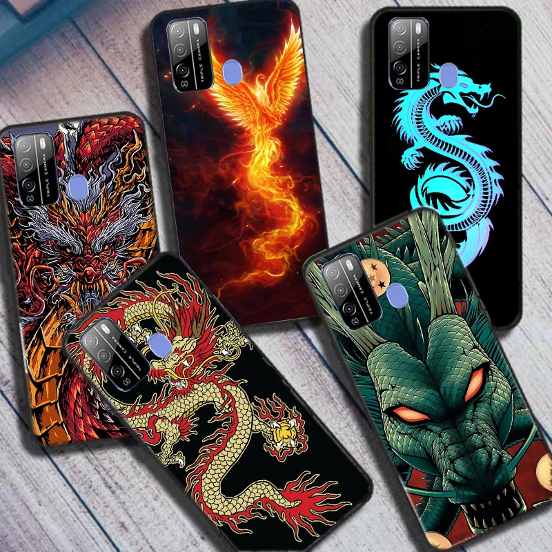 Чехол с рисунком дракона и животного для Itel A48, силиконовый мягкий чехол для телефона Itel A16 A 16, бампер из ТПУ для ItelA48 L6006 A 48, задняя крышка