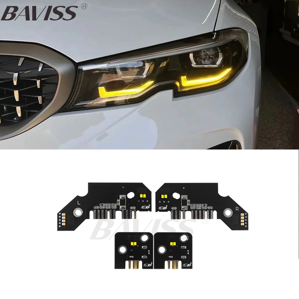 

Плата Обновления DRL Для BMW G20 G21 LCI M340i M340iX 2019-2022 Без RGB, С Дневными Ходовыми Огнями (желтые, Синие