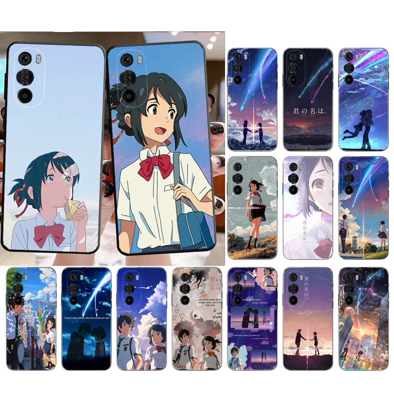 

Your Name Mitsuha Phone Case for Moto E22i E22 E32 E40 E20 Edge X30 20 Lite 20Pro 30 Neo Ultra Fusion E7Power E7 E6 Plus