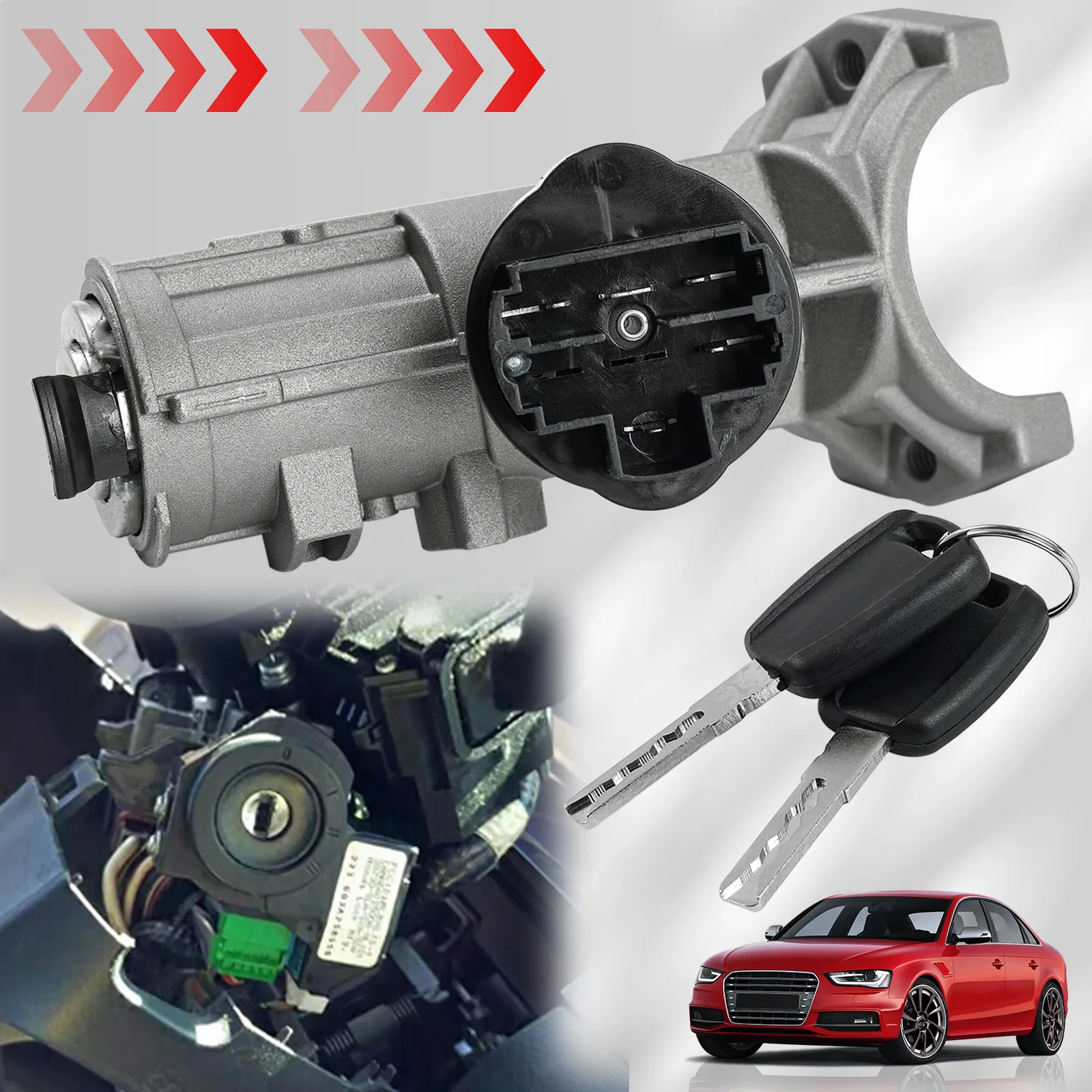 Замок цилиндра зажигания 4162HN 1371429080 для Peugeot Boxer Citroen реле 2006 - 2023 5 контактов с 2