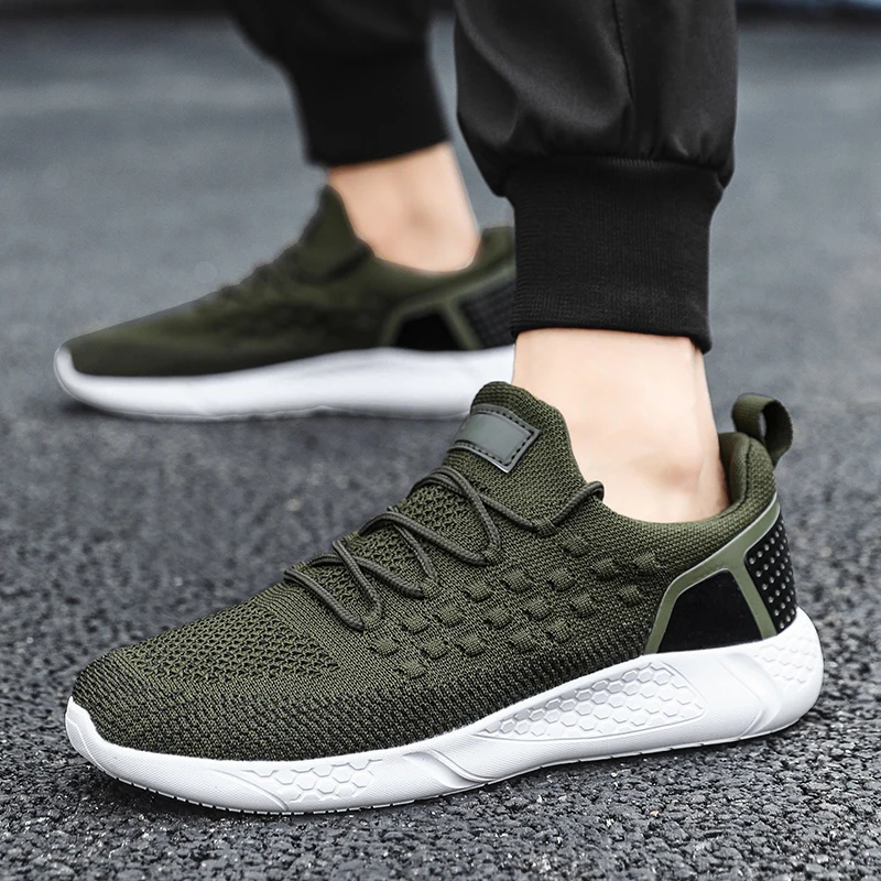 2023 New Men Running Shoes Jogging Mesh Breathable Unisex Sport Shoes Male Light Sneakers Comfortable Walking Shoes Men Sneakers