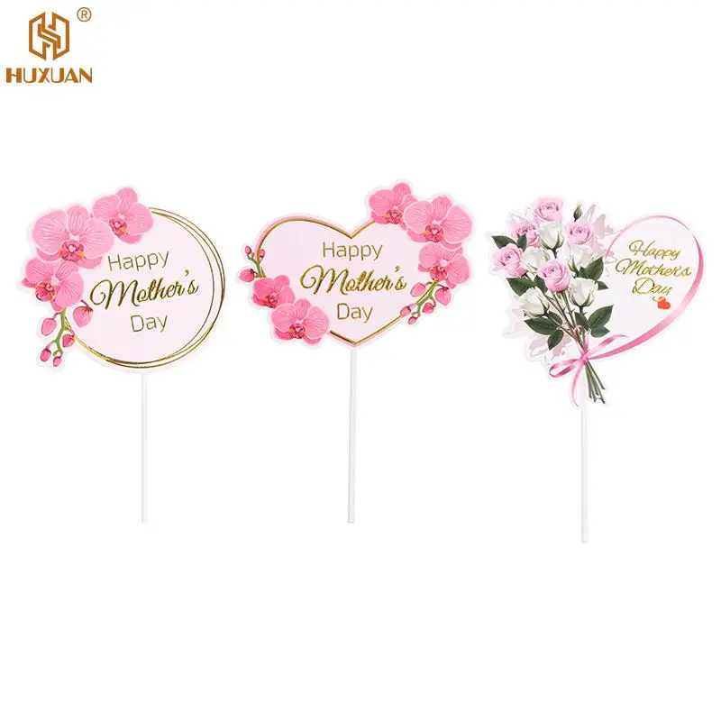 Украшение для торта из розового золота 10 шт. акриловый Топпер с буквами в форме