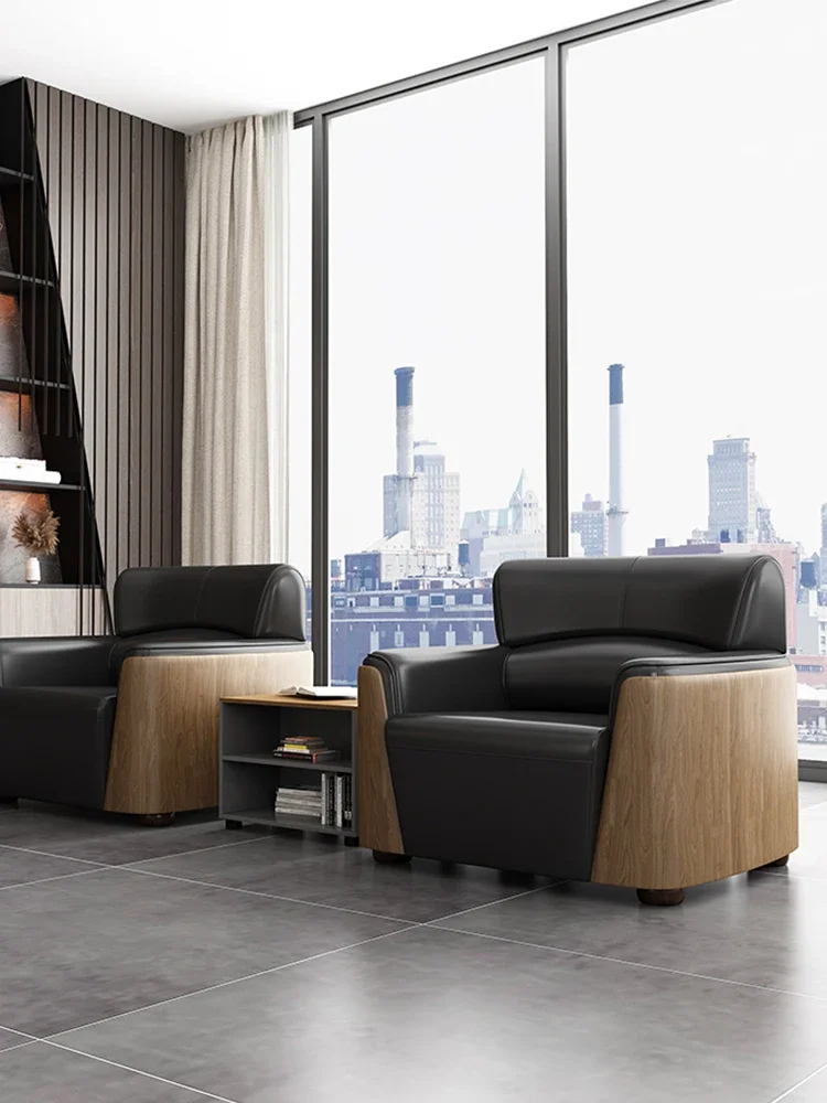 Офисный диван простой современный журнальный столик комбинация деловых встреч