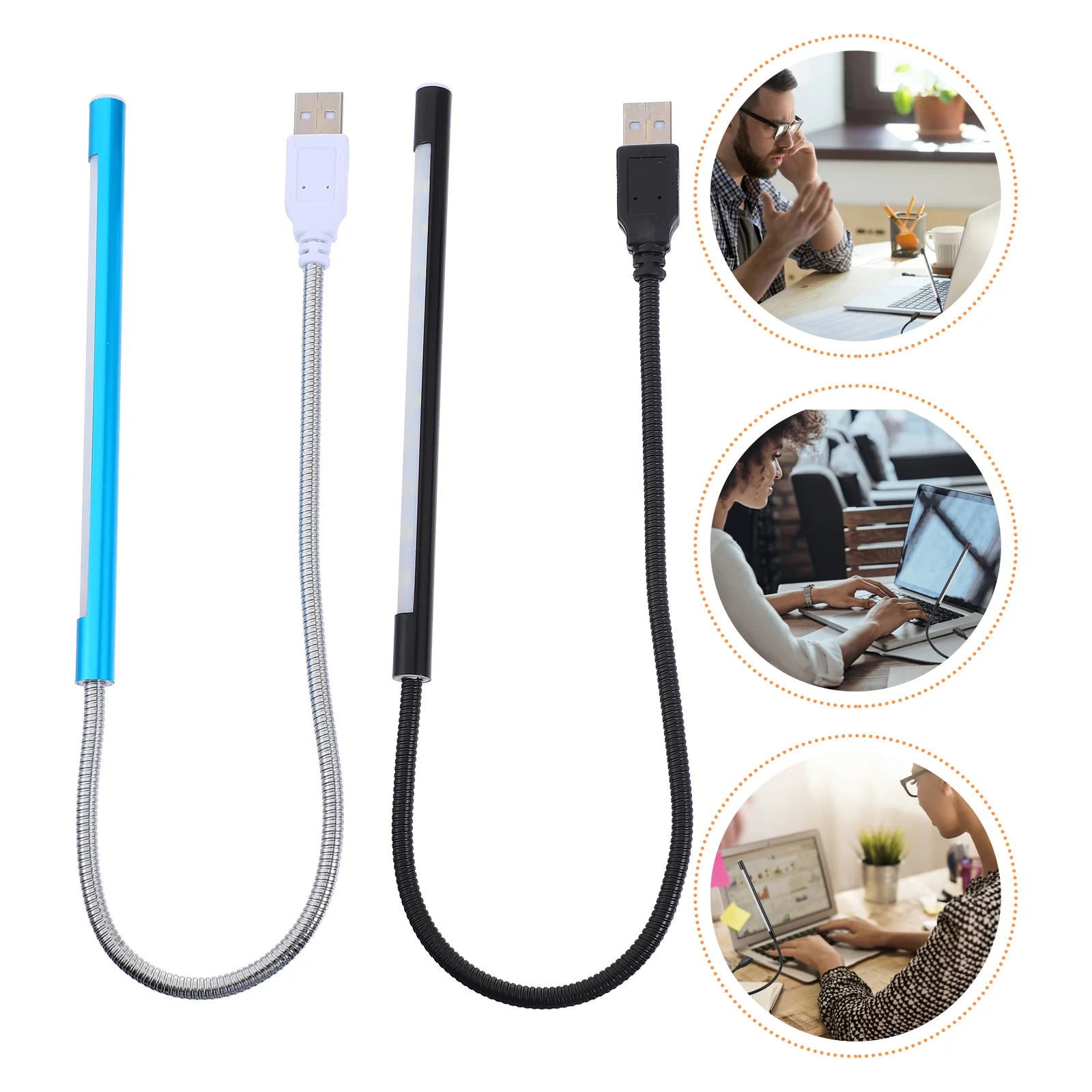 

2 Pcs LED Lights LED Night Light Bulbs Notebook USB Lamp Keyboard Light USB LED Lamp Abs USB Book Light USB Lamp Laptop