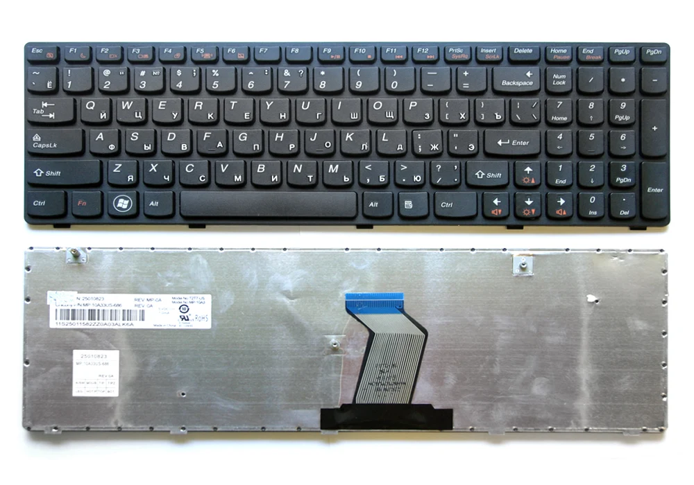 Клавиатура для ноутбука Lenovo G580 Z580 G585 Z585 p/n: 25 206910|Клавиатуры замены| |