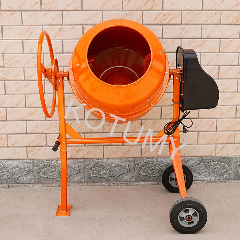 Небольшой строительный барабанный смеситель раствор 220 В бетономешалка бетонная