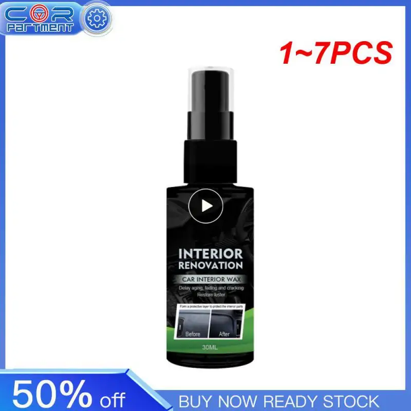 

1~7PCS 30ml/50ml Plastic Restore Agent Wax Retreading Agent Renewed Plastic Restore Car Paint Car Refurbishing Agent
