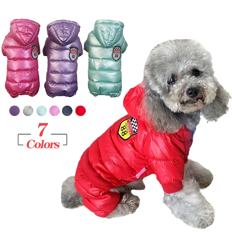 

Зимняя теплая одежда для маленьких собак, пуховик для щенков, водонепроницаемые комбинезоны для собак, куртка для чихуахуа, наряд шнауцера, ...