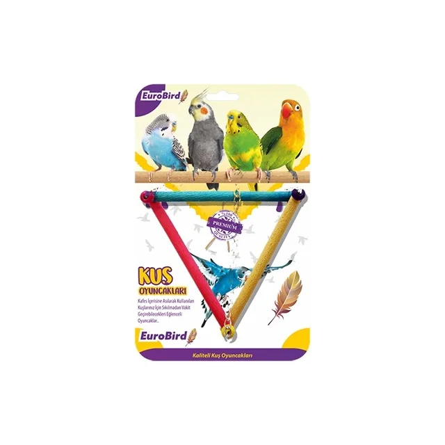 

EuroBird Bird Toy Colorful Triangle Swing 437741313