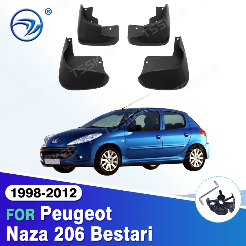 Брызговики для Peugeot Naza 206 Bestari 1998-2012 брызговики передние и задние 1999 2000 2001 2002 2011