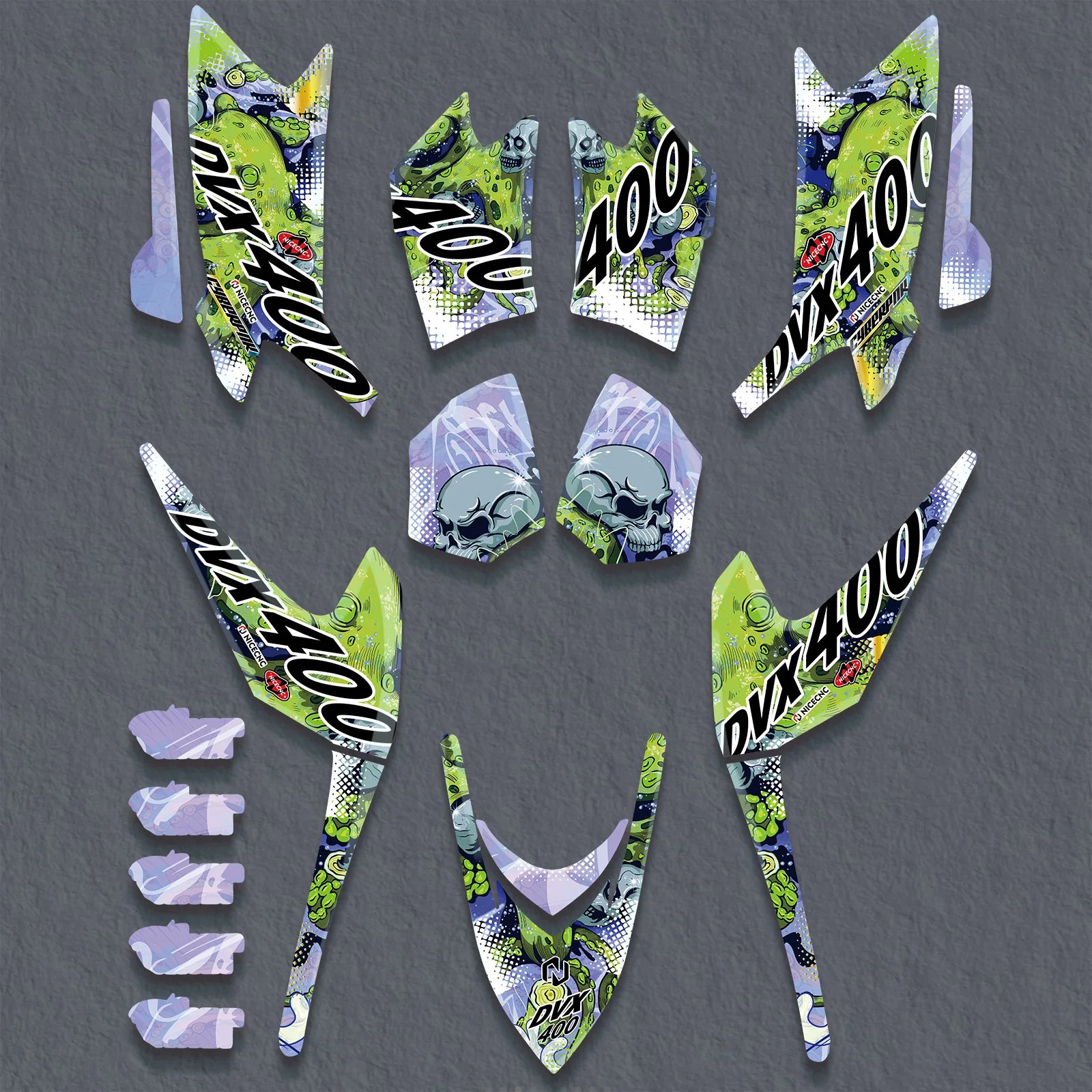 NICECNC Для 2004-2008 ARCTIC CAT DVX400 2008 2007 2006 DVX 400 Новый Стиль ATV Полный Обтекатель Графика Фон