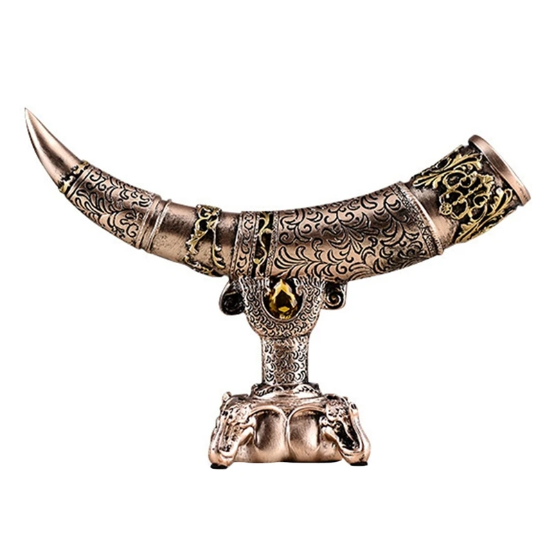 

Vintage Auspicious Furnishings, Ivory Ornaments, Resin Crafts, Home Living Room, Partition Decorations, (33X22x10cm)