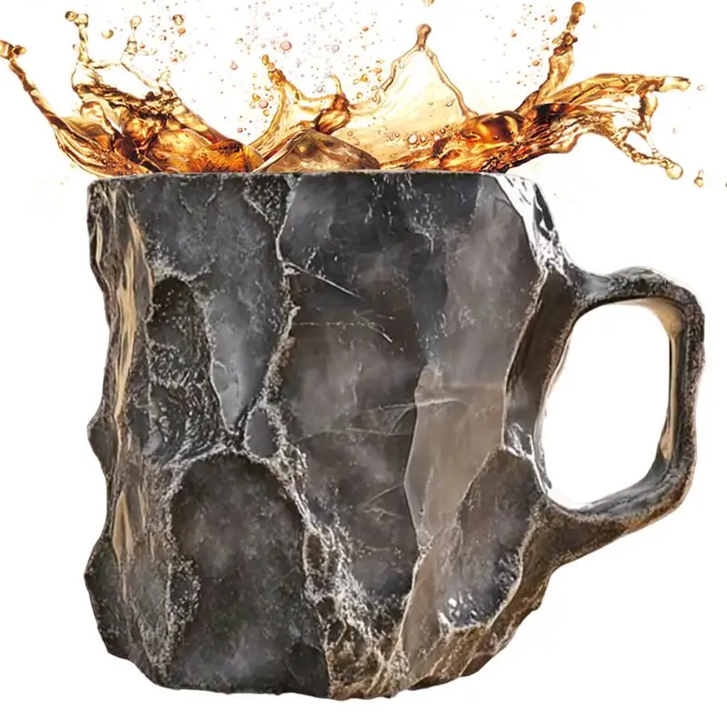 Минеральный кристалл внешняя металлическая подкладка кофейная чашка элегантная