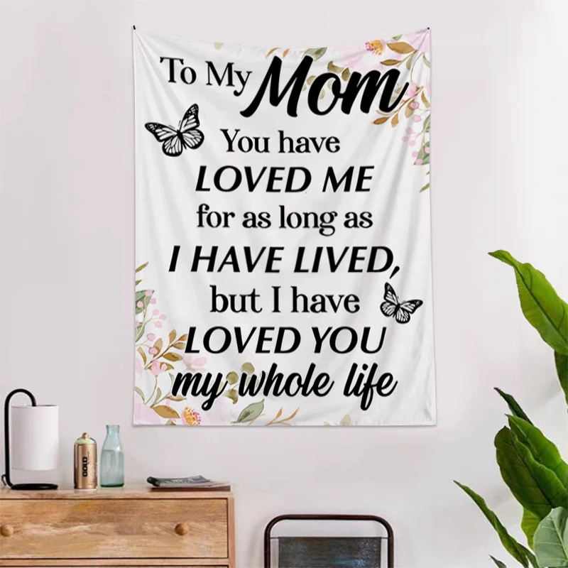 

Семейный гобелен на стену, декор с надписью Love, украшение для комнаты в эстетике, домашние головные уборы, аниме кавайная спальня, подвесная ткань